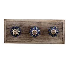 Yellow Drop Melon Ceramic Wooden Hooks