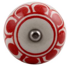 Red Baluster Ceramic Wine Stopper