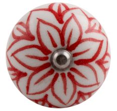 Red Lotus Ceramic Wine Stopper