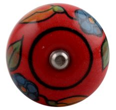 Blue Sunflower Ceramic Wine Stopper