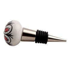 Red Black Drop Ceramic Wine Stopper