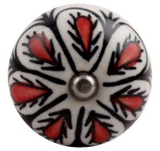 Red Black Drop Ceramic Wine Stopper