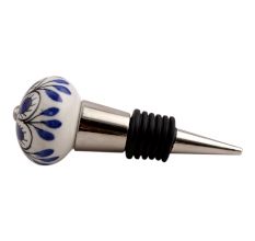 Black Blue Drop Ceramic Wine Stopper