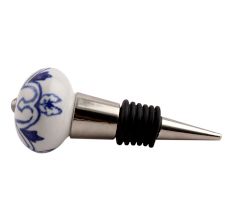 Geoffrey Blue Ceramic Wine Stopper