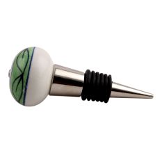 Green Loop Ceramic Wine Stopper