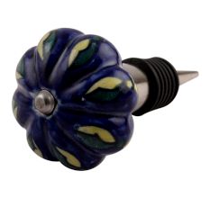 Yellow Drop Melon Ceramic Wine Stopper