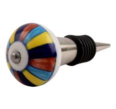 Rangoli Ceramic Wine Stopper