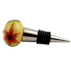 Red Star Ceramic Wine Stopper
