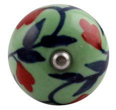 Red Anthurium Ceramic Wine Stopper