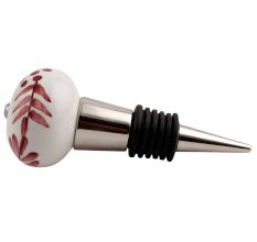 Light Brown Leaf Ceramic Wine Stopper