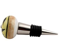 Black Leaf Ceramic Wine Stopper