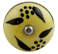 Black Leaf Ceramic Wine Stopper