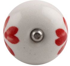 Red Heart Ceramic Wine Stopper