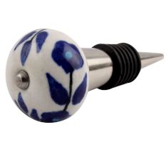 Geranium Ceramic Wine Stopper