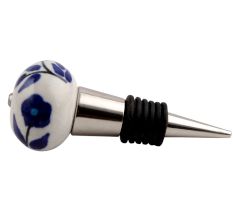 Geranium Ceramic Wine Stopper