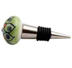 Rangoli work Ceramic Wine Stopper