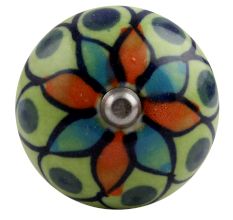 Rangoli work Ceramic Wine Stopper