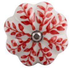 Red Leaf Ceramic Wine Stopper