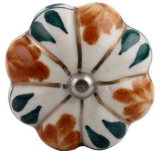 Light Caramel Plant Melon Ceramic Wine Stopper
