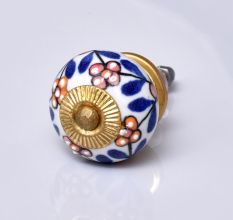 Mustard Red Tiny Ceramic Dresser Knobs Online