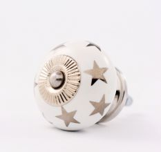 Silver Star Ceramic Drawer Knobs Online