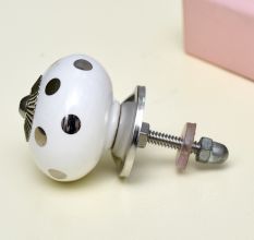 Silver Dot Ceramic Dresser Knobs Online