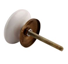 Tajmahal Ceramic Flat Dresser Knob