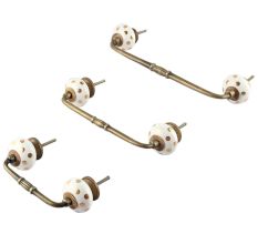 Golden Dot Ceramic Bridge Handle