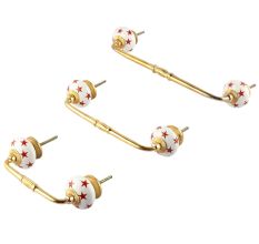 Red Star Ceramic Bridge Handle