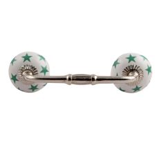 Sea Green Star Ceramic Bridge Handle