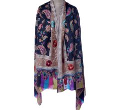 KalamkariÂ Ari Work Semi Pashmina Shawls 1