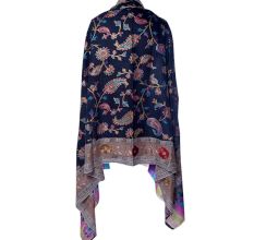 KalamkariÂ Ari Work Semi Pashmina Shawls 1