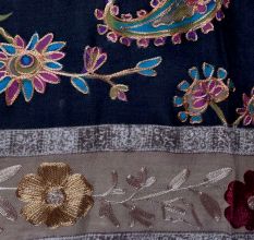 KalamkariÂ Ari Work Semi Pashmina Shawls 1