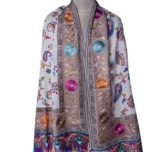 KalamkariÂ Ari Work Semi Pashmina Shawls 4