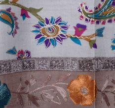 KalamkariÂ Ari Work Semi Pashmina Shawls 4