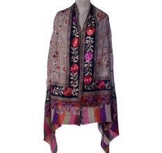 KalamkariÂ Ari Work Semi Pashmina Shawls 5