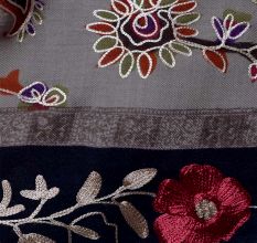 KalamkariÂ Ari Work Semi Pashmina Shawls 5
