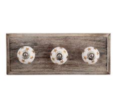 Golden Star Ceramic Wooden Hooks