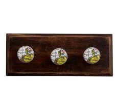 Germany Map Ceramic Wooden Hooks