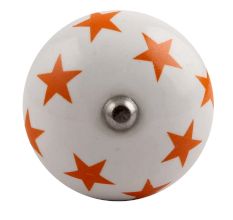 Orange Star Ceramic Wine Stopper