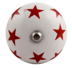 Red Star Ceramic Wine Stopper