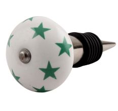 Sea Green Star Ceramic Wine Stopper