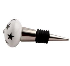 Black Star Ceramic Wine Stopper