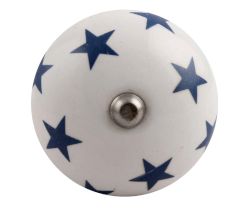 Slate Blue Star Ceramic Wine Stopper