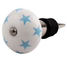 Blue Star Ceramic Wine Stopper
