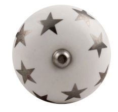 Silver Star Ceramic Wine Stopper