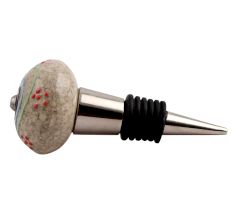 Colorful Hearts Crackle Ceramic Wine Stopper