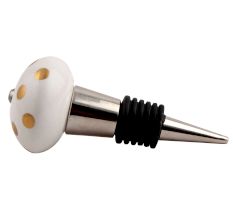 Golden Dot Ceramic Wine Stopper
