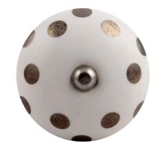 Silver Dot Ceramic Wine Stopper
