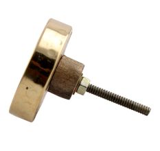 Round Green Metal and Wooden Knobs